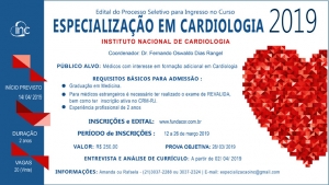 Concurso para Ingresso no Curso de Especialização em Cardiologia do INC para Médicos Certificados da SBCM