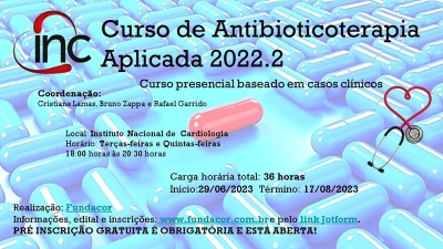 Curso de Antibioticoterapia Aplicada do INC - 2023