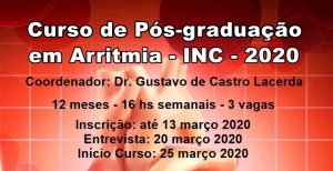 Curso de Pós-graduação em Arritmia - INC - 2020